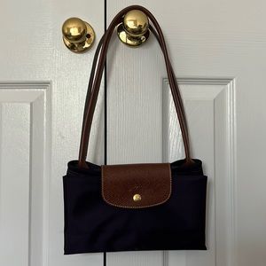 Longchamp Le Pliage Large Nylon Shoulder Tote purple